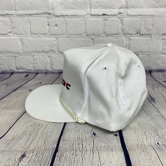Vintage Hat Cap Snapback White Trucker Rope TRIMAC Transportation Embroidered - Picture 2 of 9